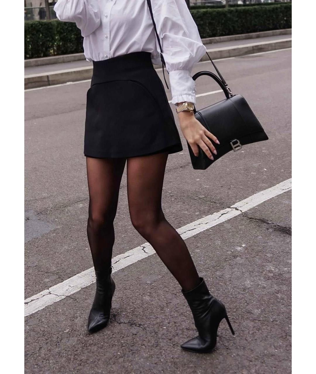 BALENCIAGA Черная кожаная сумка с короткими ручками, фото 7