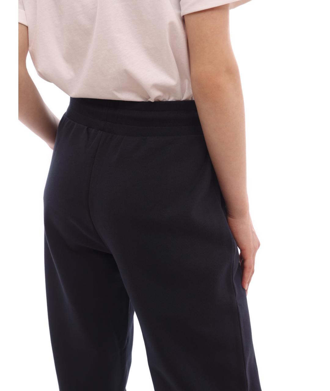 ARMANI EXCHANGE Темно-синие хлопковые прямые брюки, фото 4