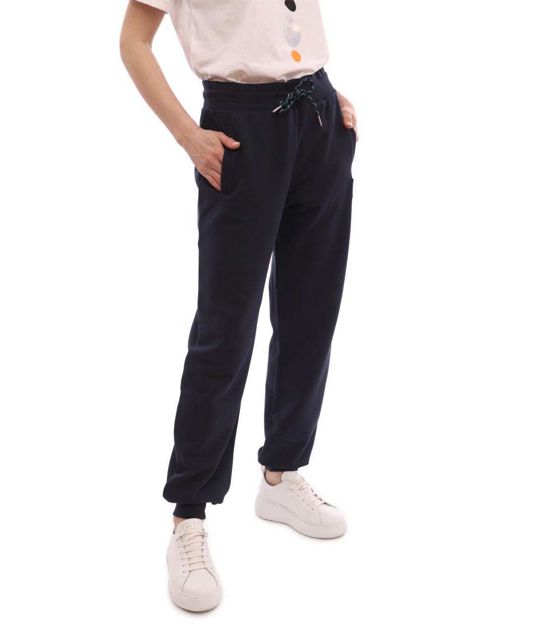 ARMANI EXCHANGE Темно-синие хлопковые прямые брюки, фото 6