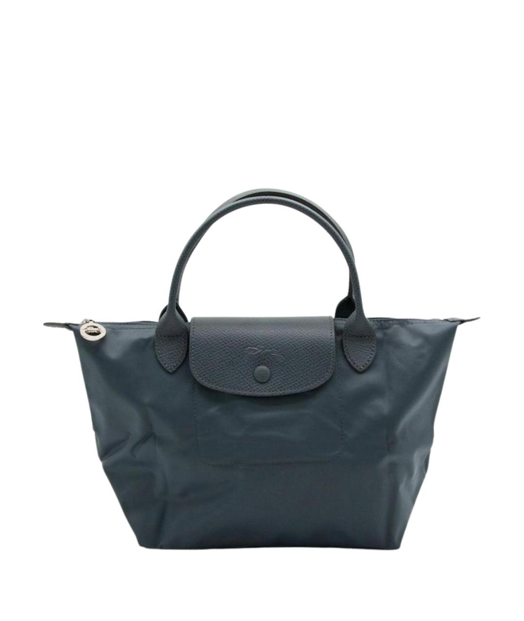 LONGCHAMP Антрацитовая сумка с короткими ручками, фото 1