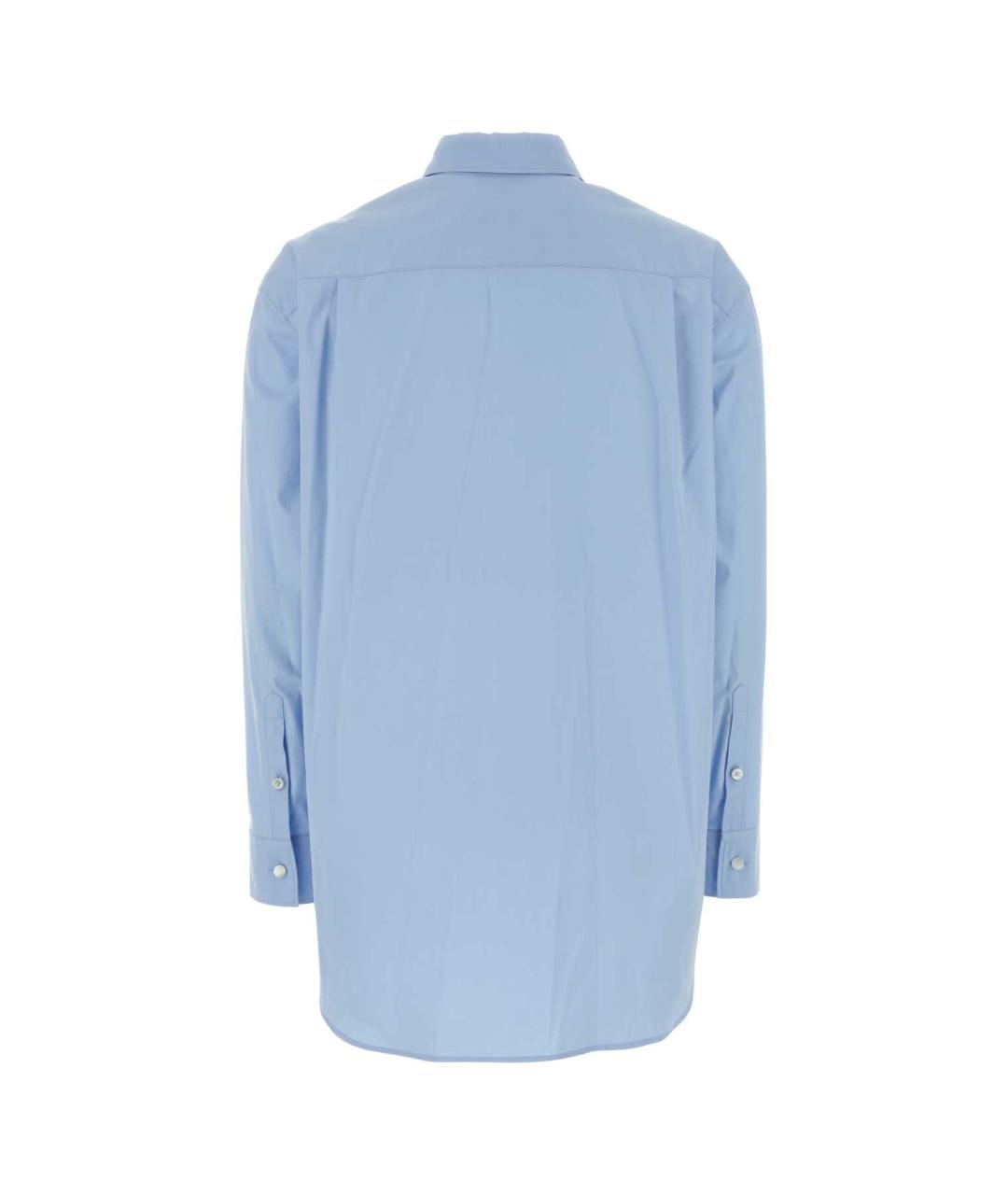 JIL SANDER Голубая хлопковая рубашка, фото 2