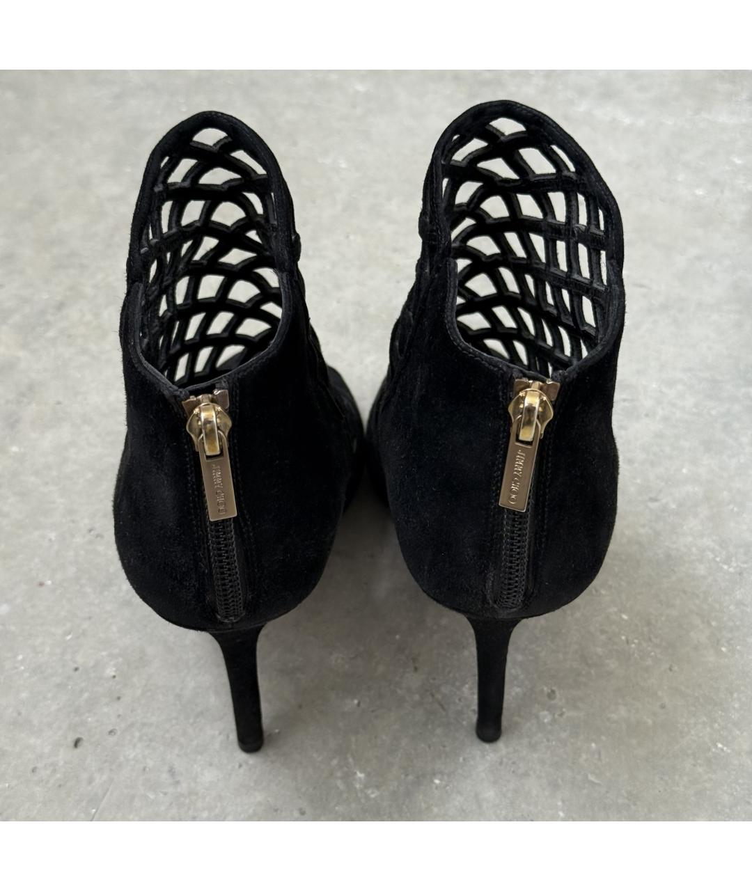 JIMMY CHOO Черные замшевые ботильоны, фото 6