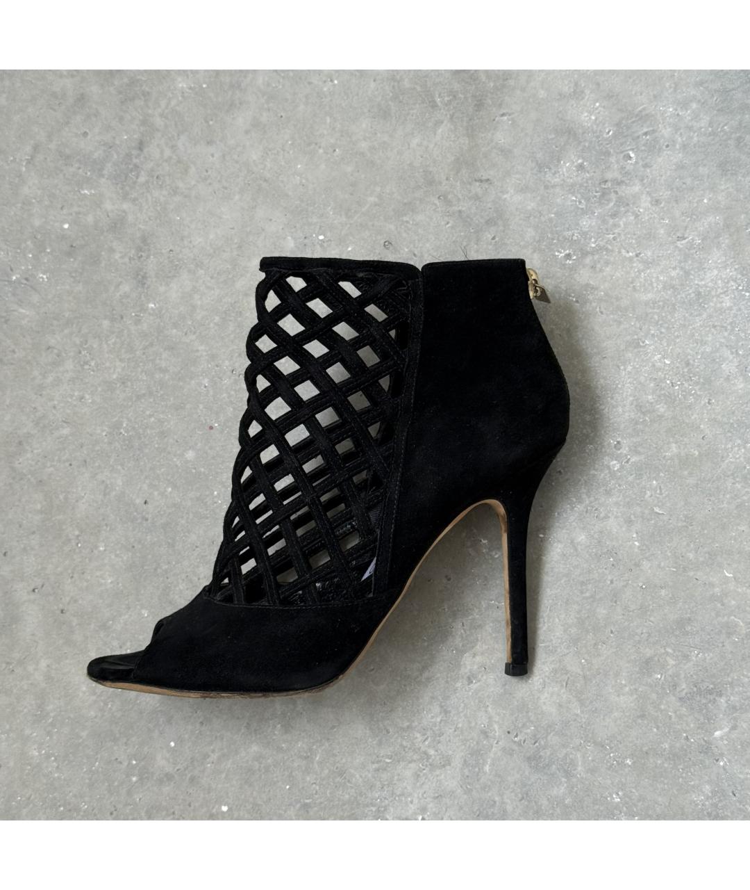JIMMY CHOO Черные замшевые ботильоны, фото 10