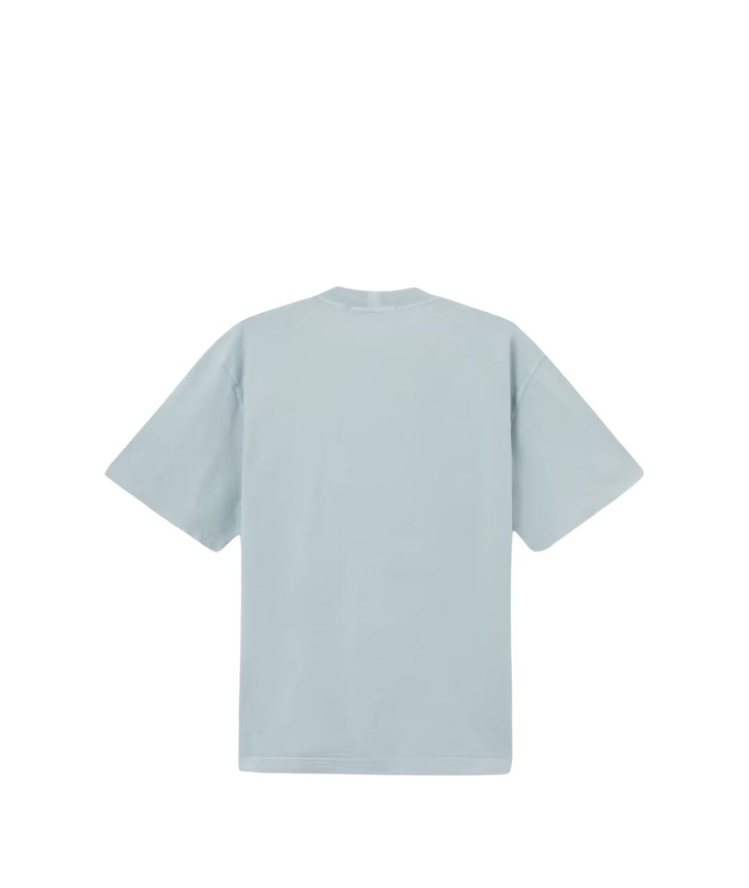 STONE ISLAND Серая хлопковая футболка, фото 2