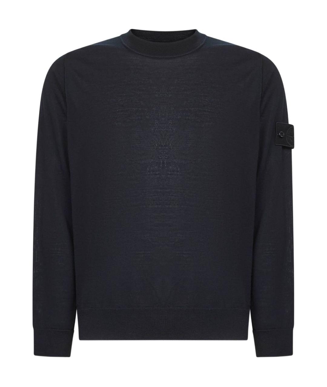STONE ISLAND Синий шерстяной джемпер / свитер, фото 1