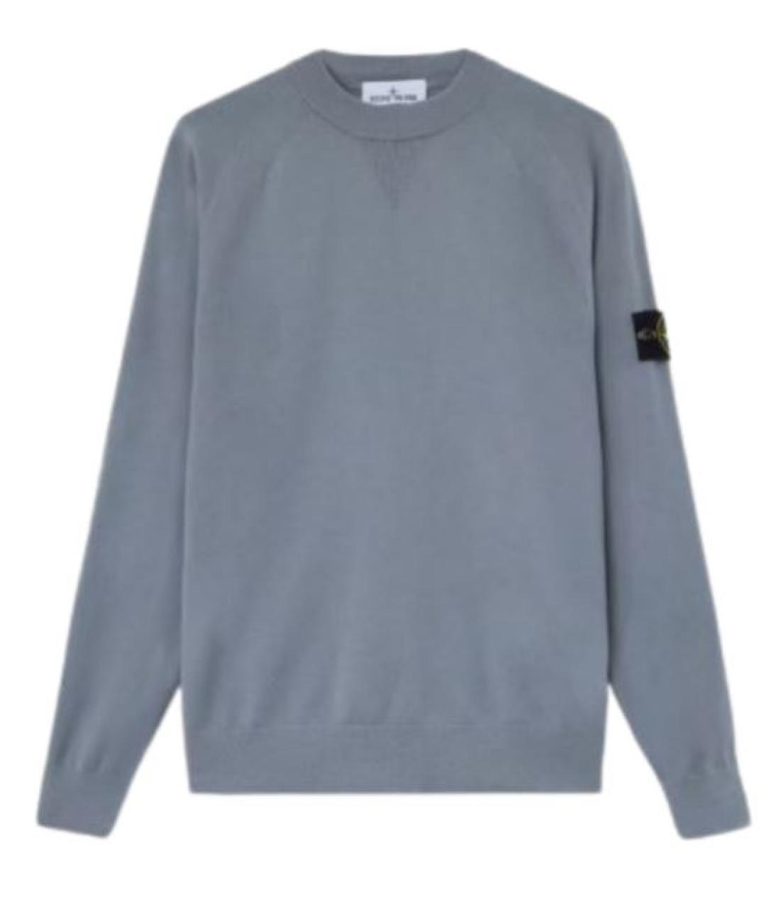 STONE ISLAND Серый шерстяной джемпер / свитер, фото 1
