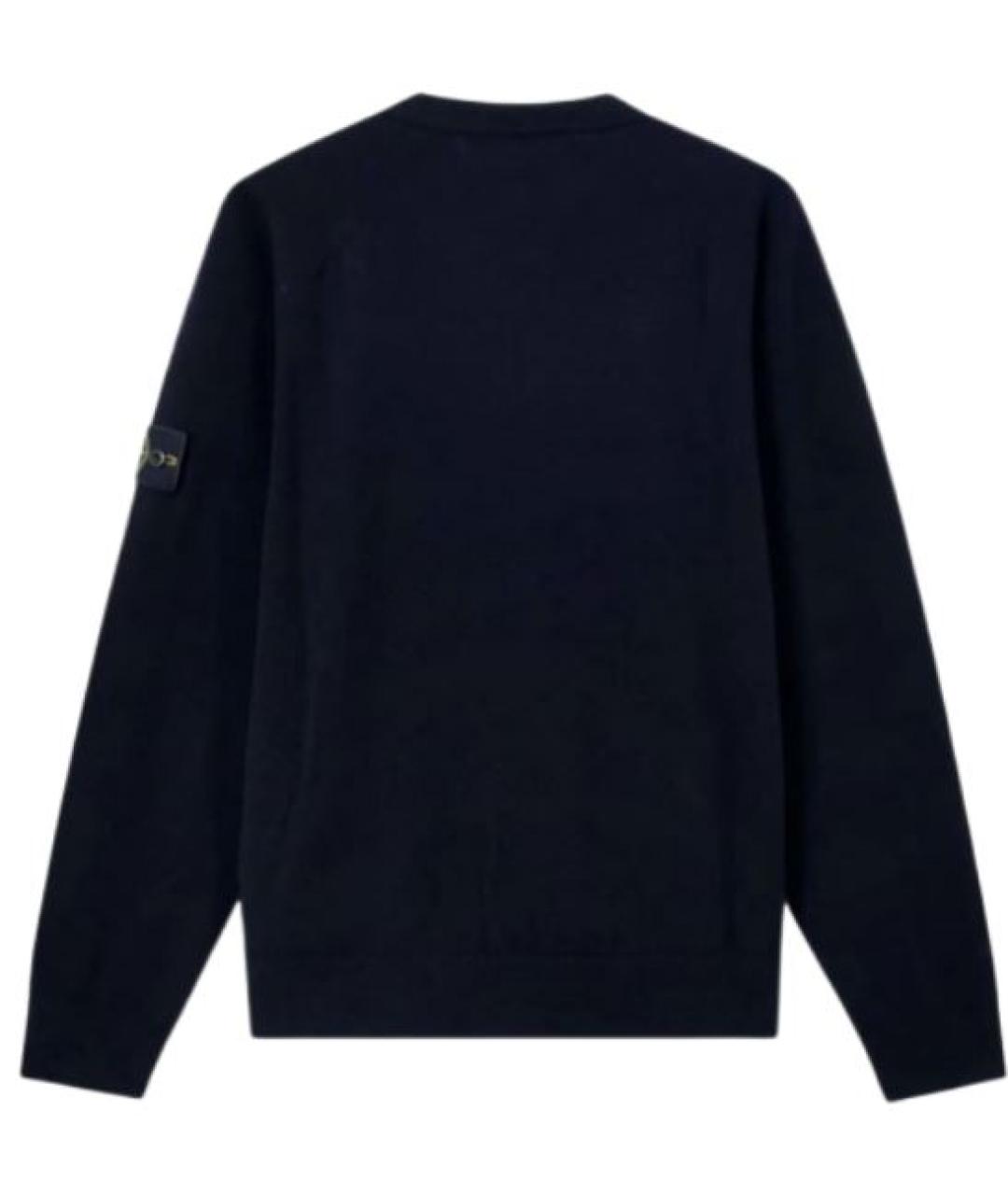 STONE ISLAND Синий шерстяной джемпер / свитер, фото 2