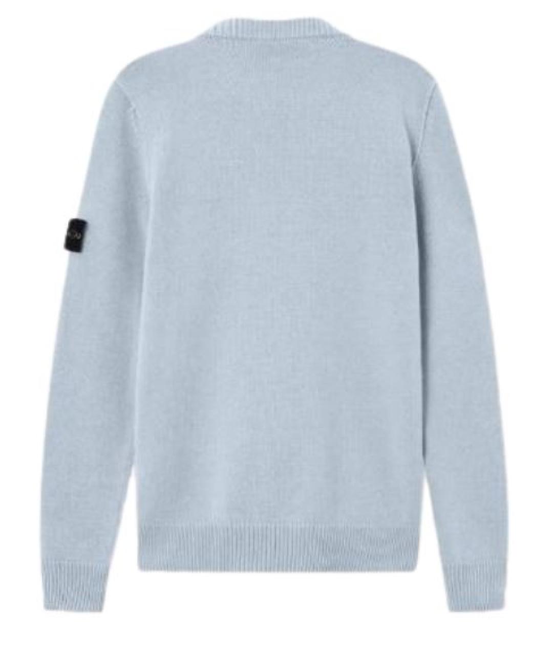 STONE ISLAND Серый шерстяной джемпер / свитер, фото 2
