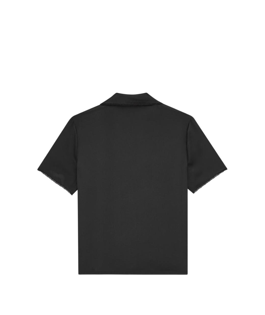 SAINT LAURENT Черная шелковая рубашка, фото 2