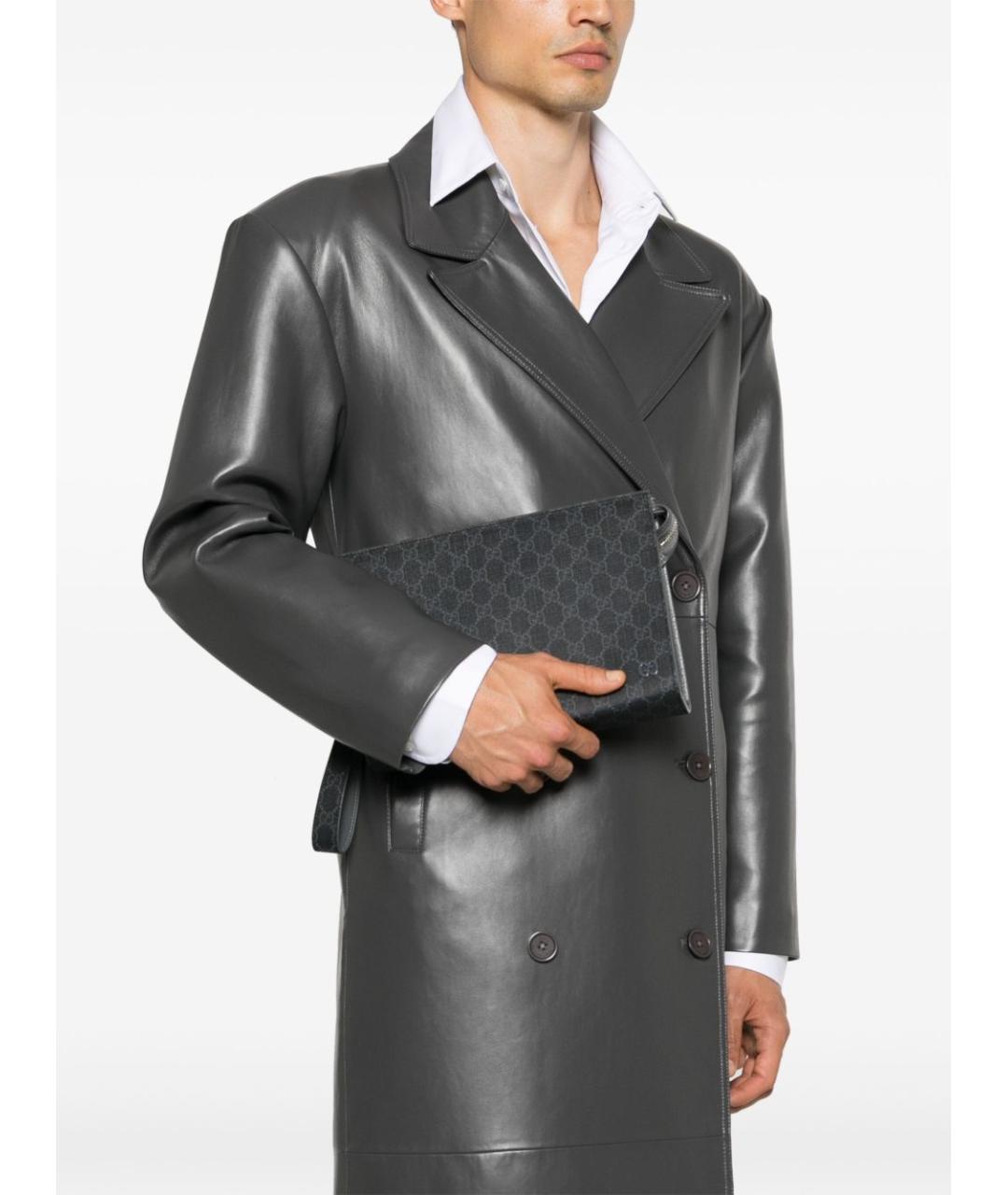 GUCCI Черная барсетка, фото 2