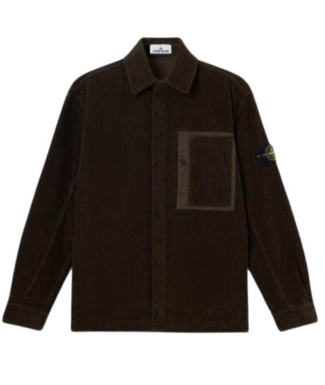 STONE ISLAND Серая хлопковая кэжуал рубашка, фото 1