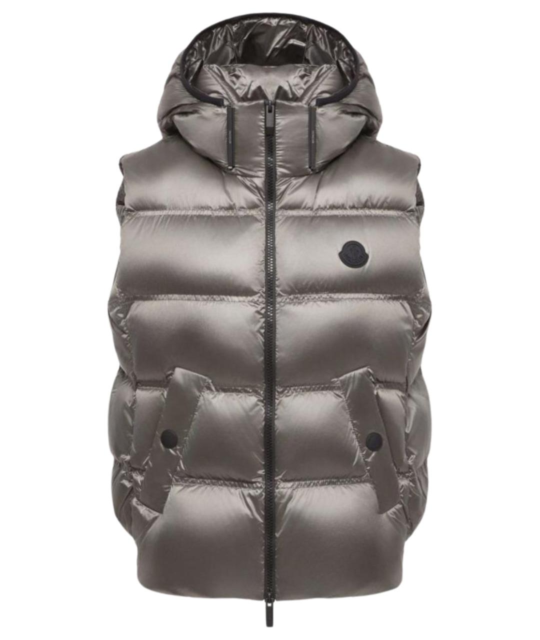 MONCLER Серый жилет, фото 1