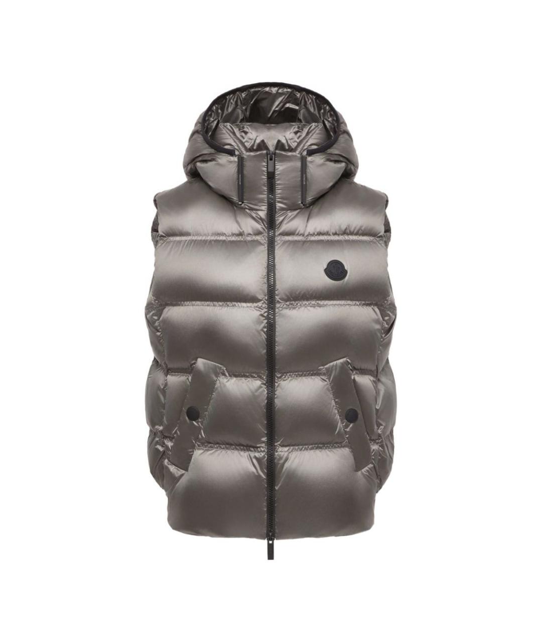 MONCLER Серый жилет, фото 3