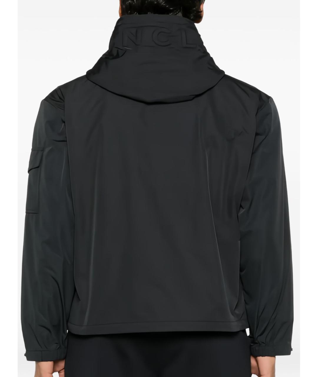 MONCLER Черная полиамидовая куртка, фото 4
