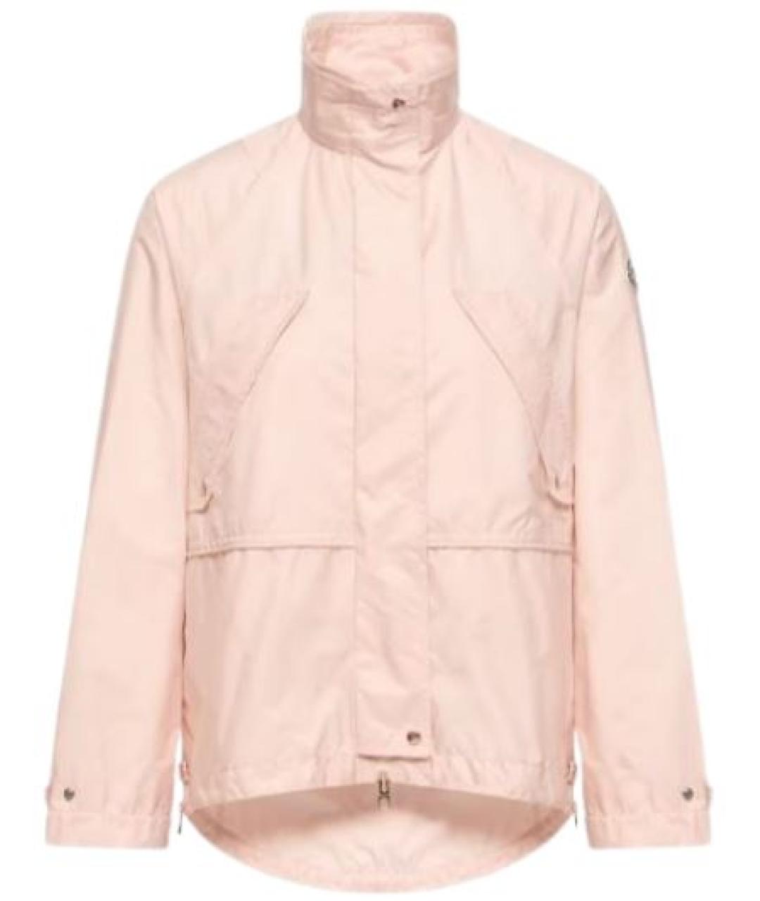 MONCLER Розовая полиамидовая куртка, фото 1
