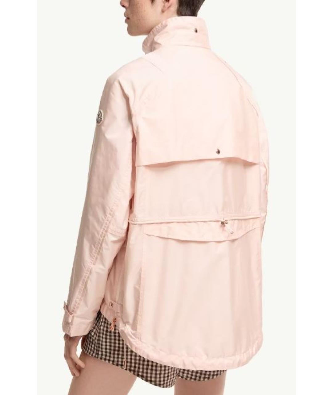 MONCLER Розовая полиамидовая куртка, фото 2