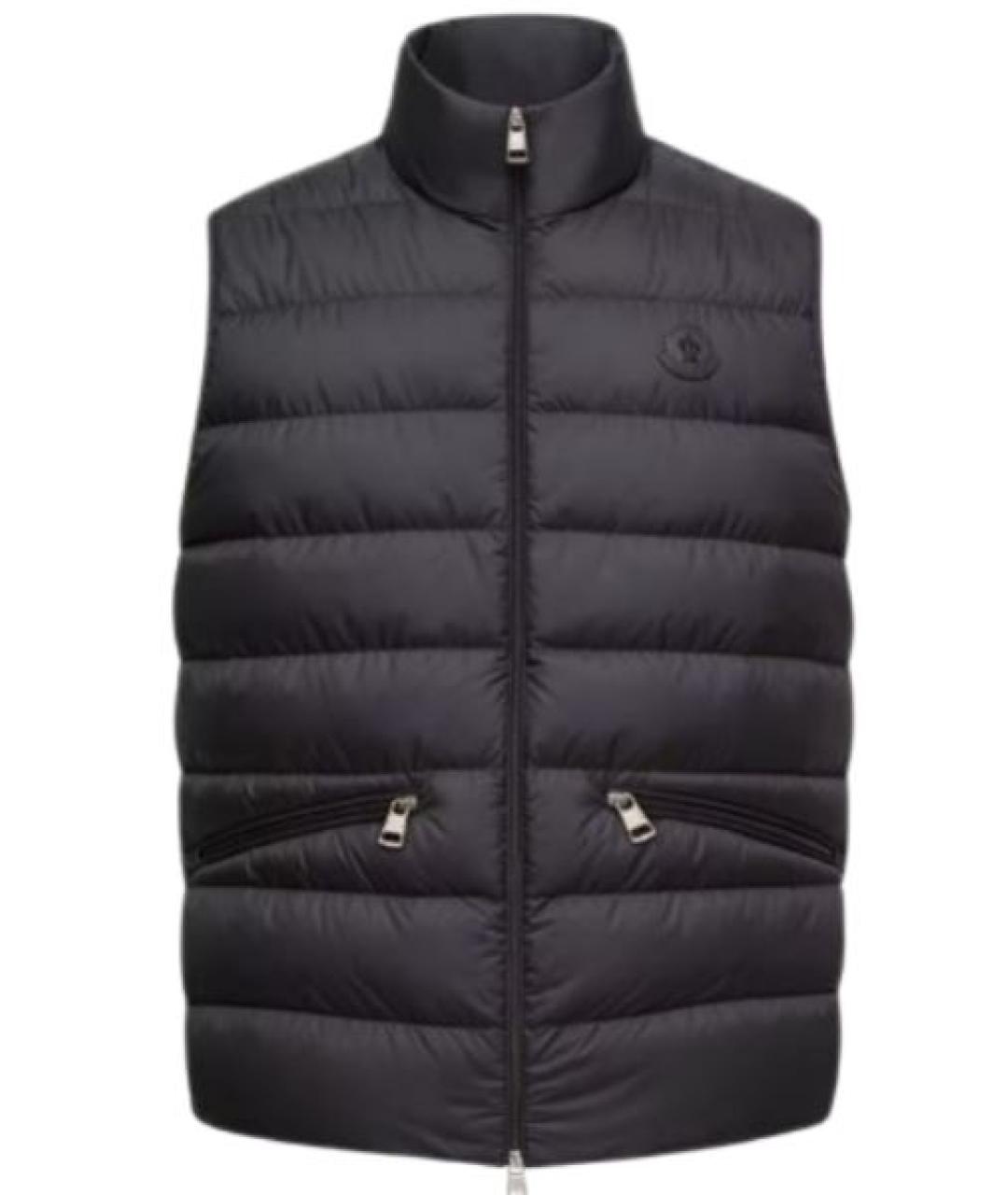 MONCLER Черный жилет, фото 1
