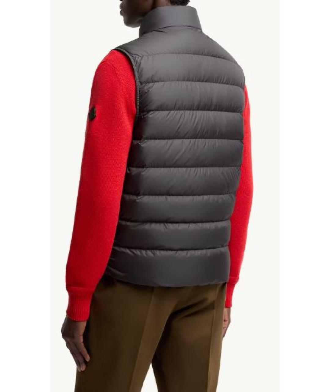 MONCLER Черный жилет, фото 2