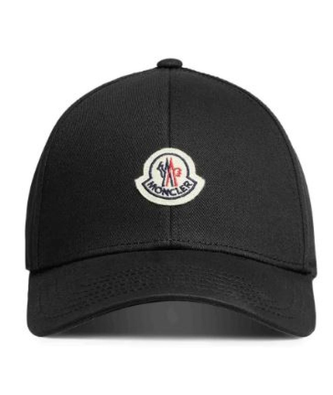 MONCLER Черная хлопковая кепка/бейсболка, фото 1