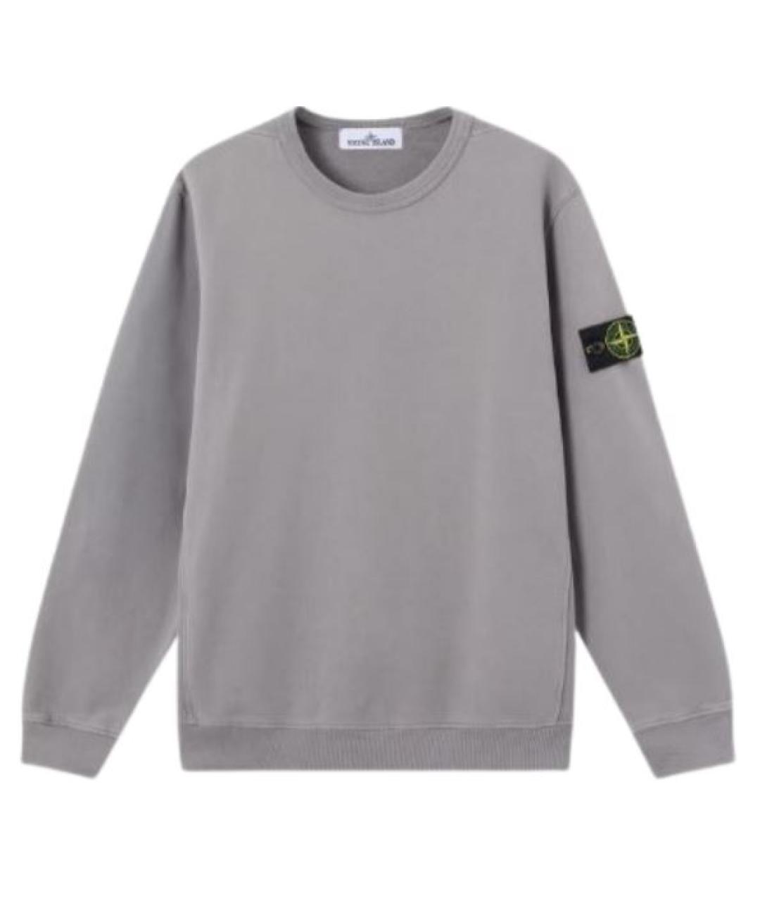 STONE ISLAND Серый шерстяной джемпер / свитер, фото 1