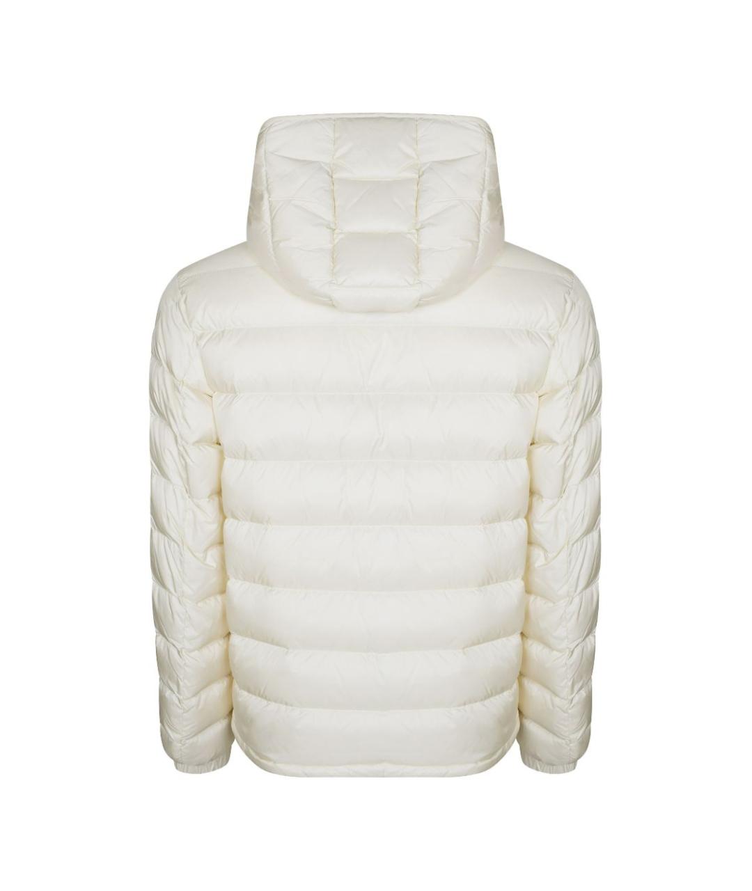 MONCLER Белый полиамидовый пуховик, фото 2