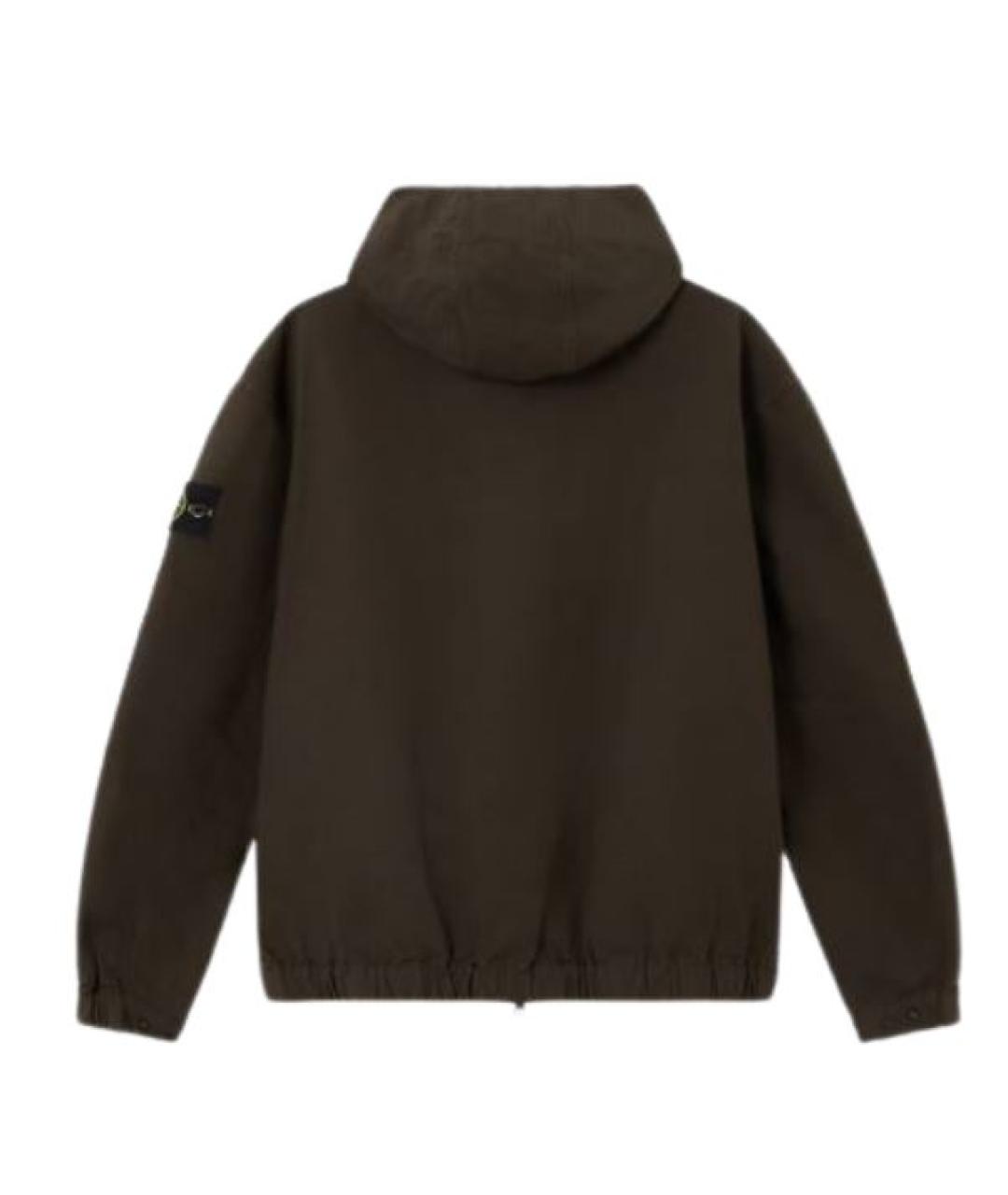 STONE ISLAND Серая хлопковая куртка, фото 2