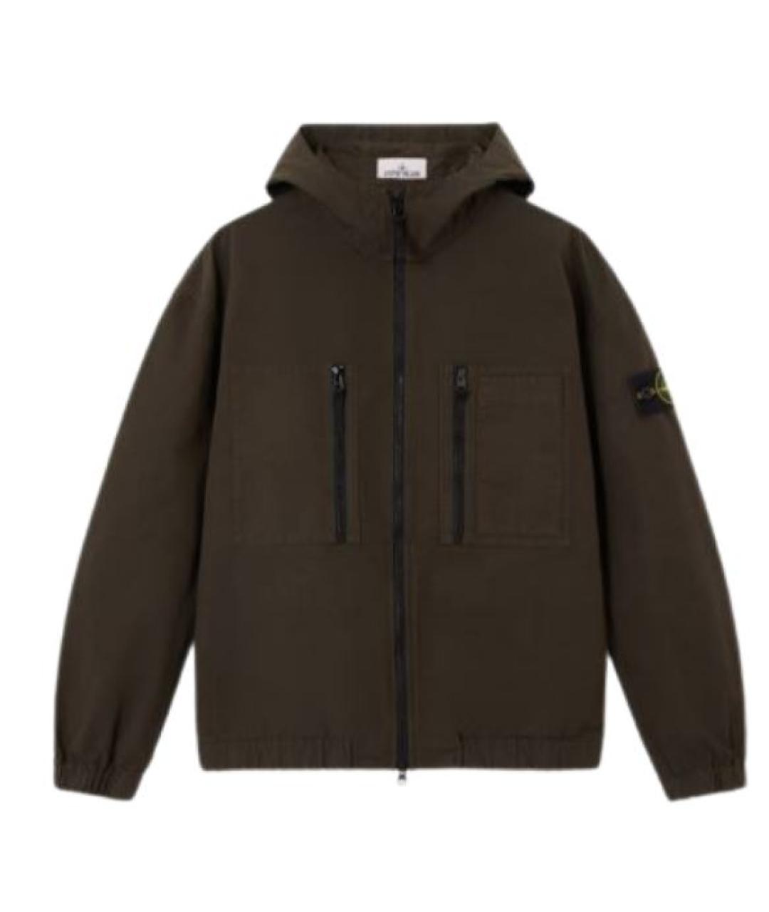 STONE ISLAND Серая хлопковая куртка, фото 1