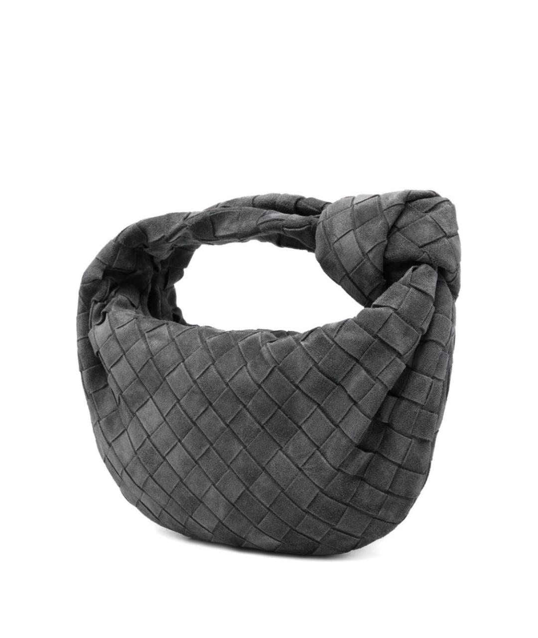 BOTTEGA VENETA Серая замшевая сумка через плечо, фото 3