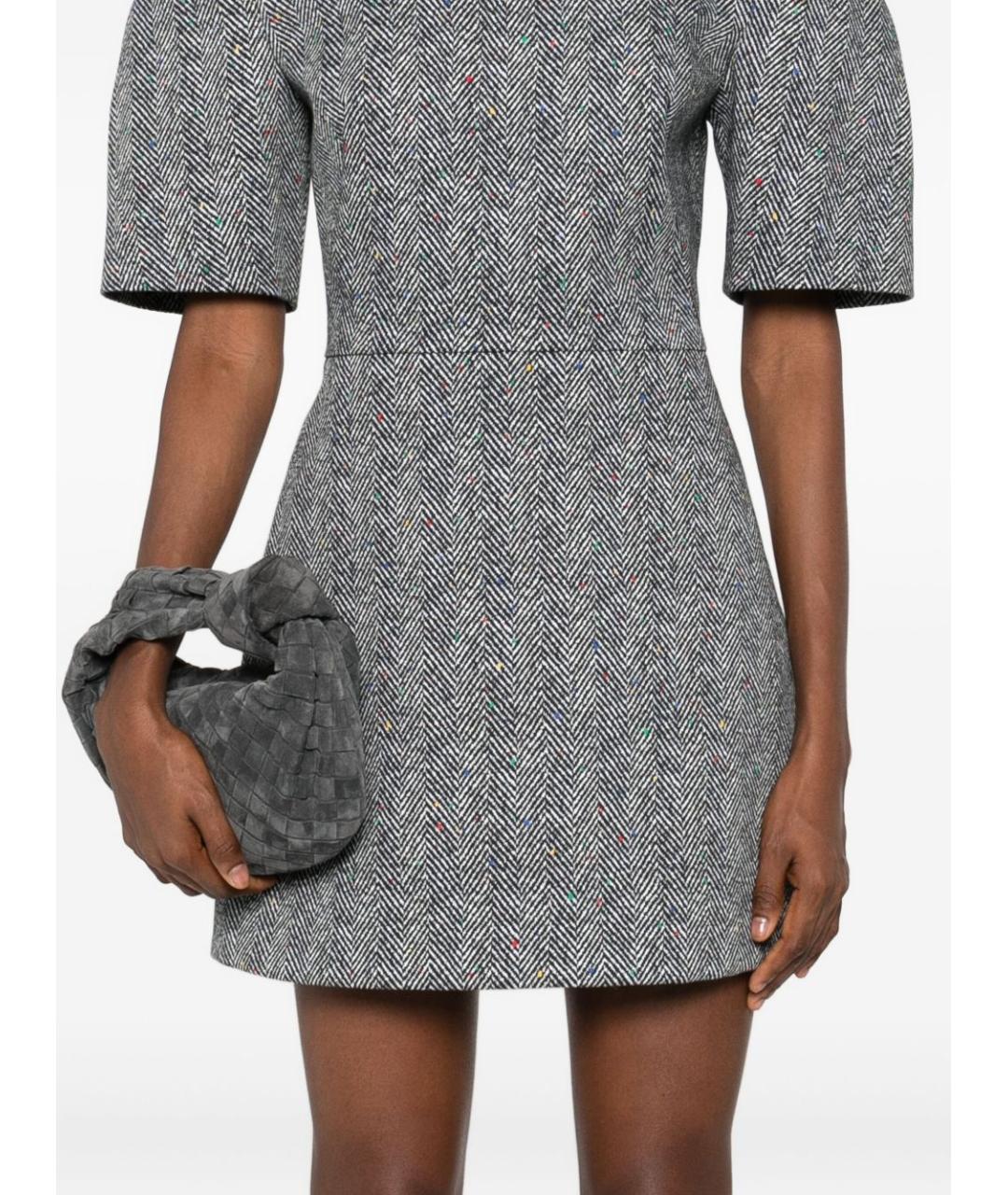 BOTTEGA VENETA Серая замшевая сумка через плечо, фото 2