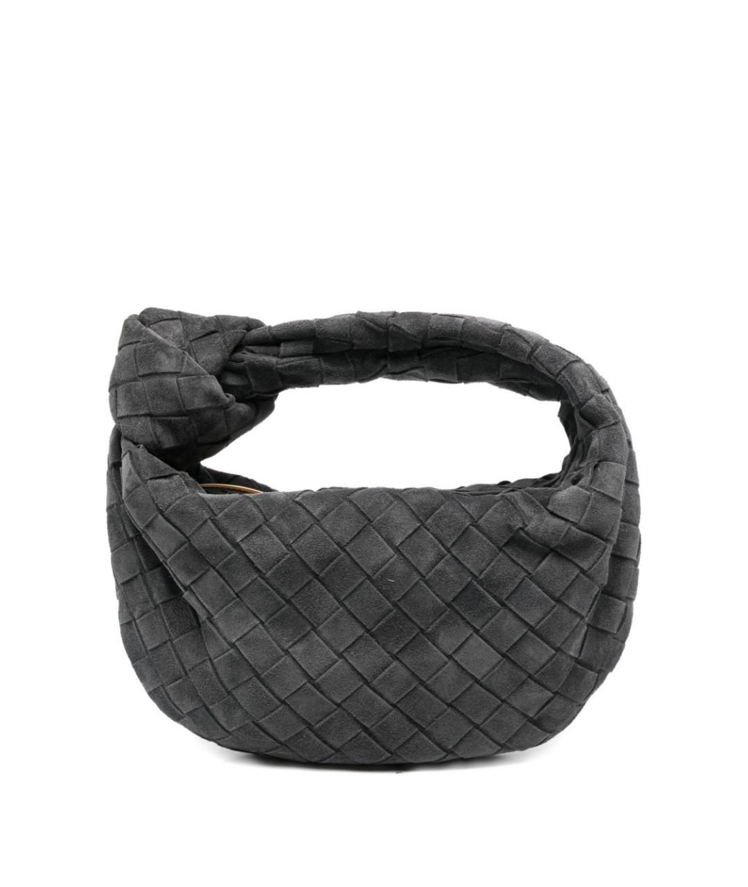 BOTTEGA VENETA Серая замшевая сумка через плечо, фото 1