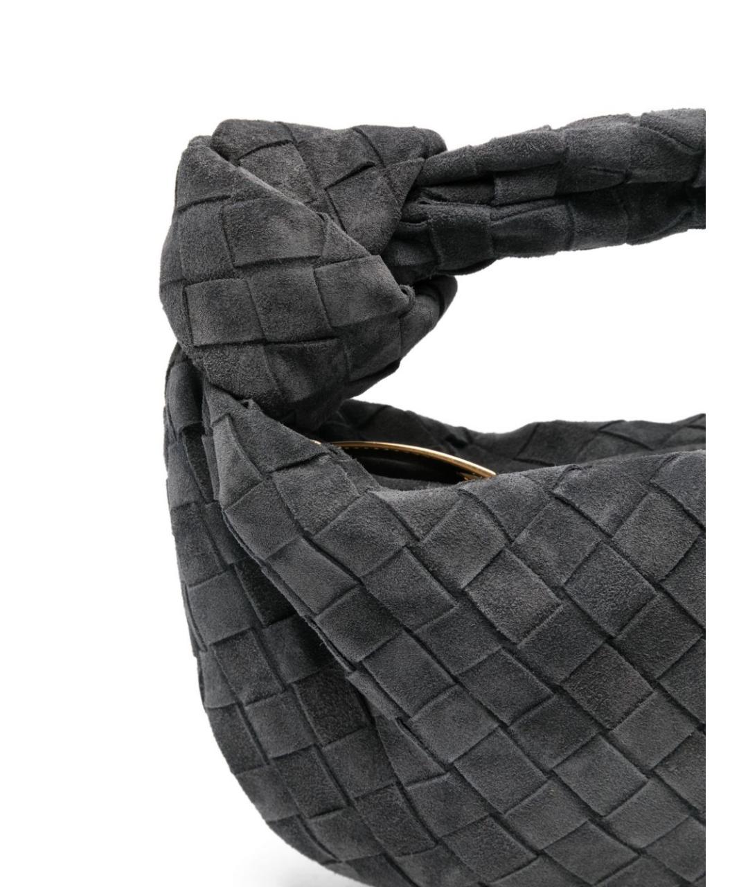 BOTTEGA VENETA Серая замшевая сумка через плечо, фото 5