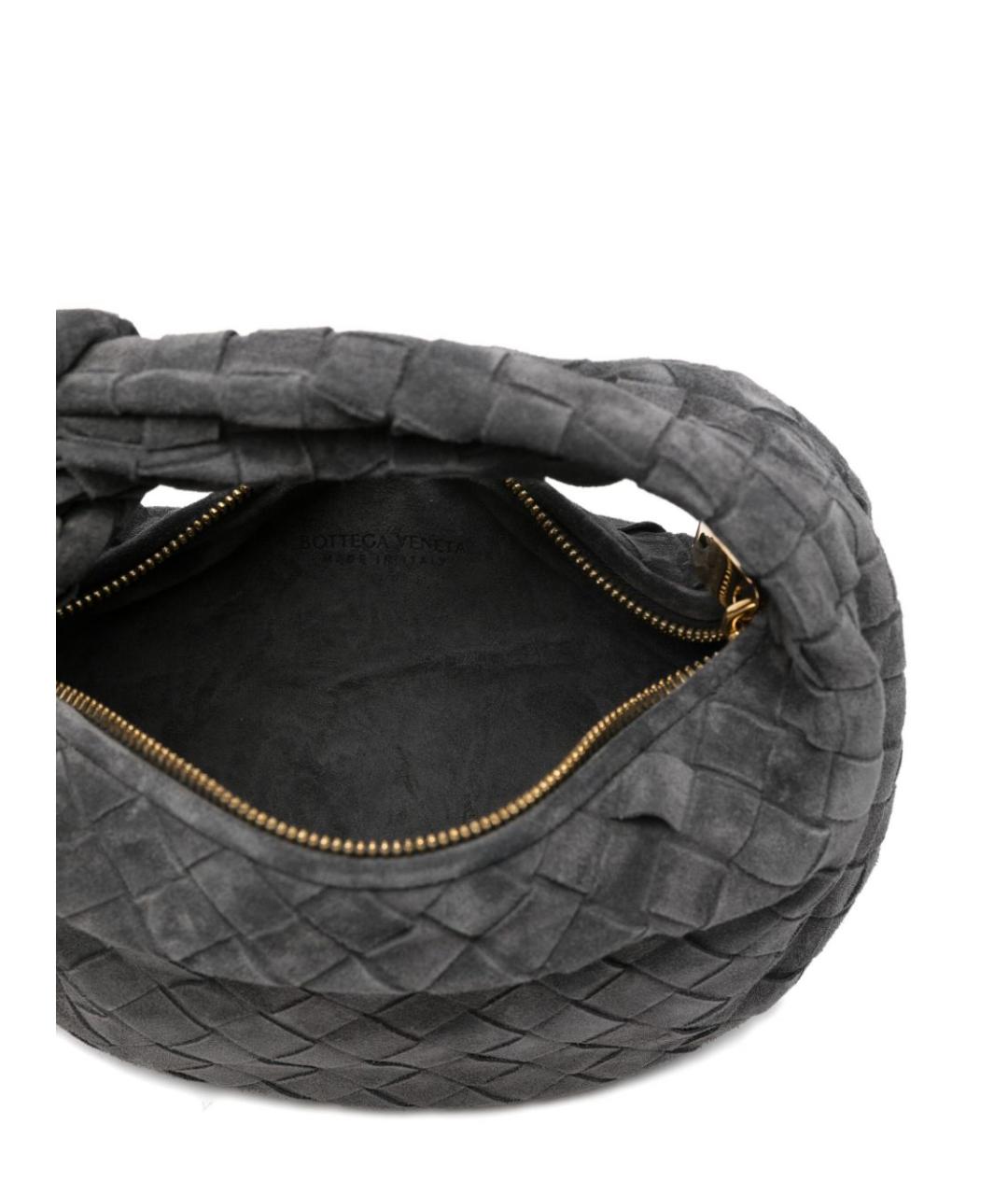 BOTTEGA VENETA Серая замшевая сумка через плечо, фото 4