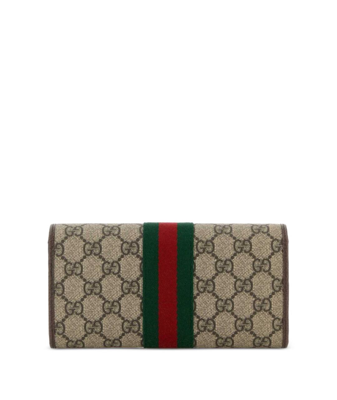 GUCCI Коричневый полиуретановый кошелек, фото 5