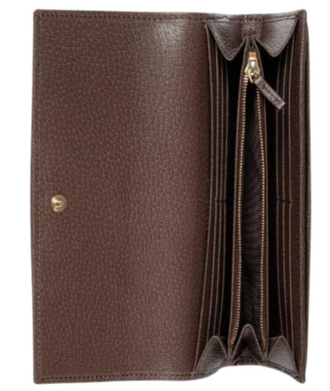 GUCCI Коричневый полиуретановый кошелек, фото 2