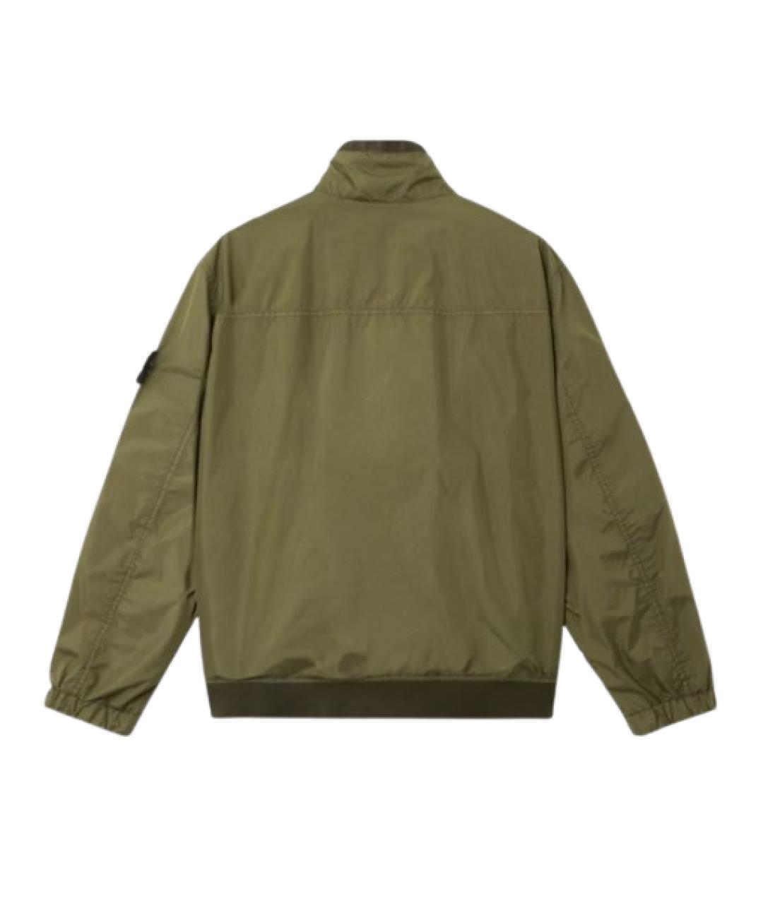 STONE ISLAND Хаки полиамидовая куртка, фото 2