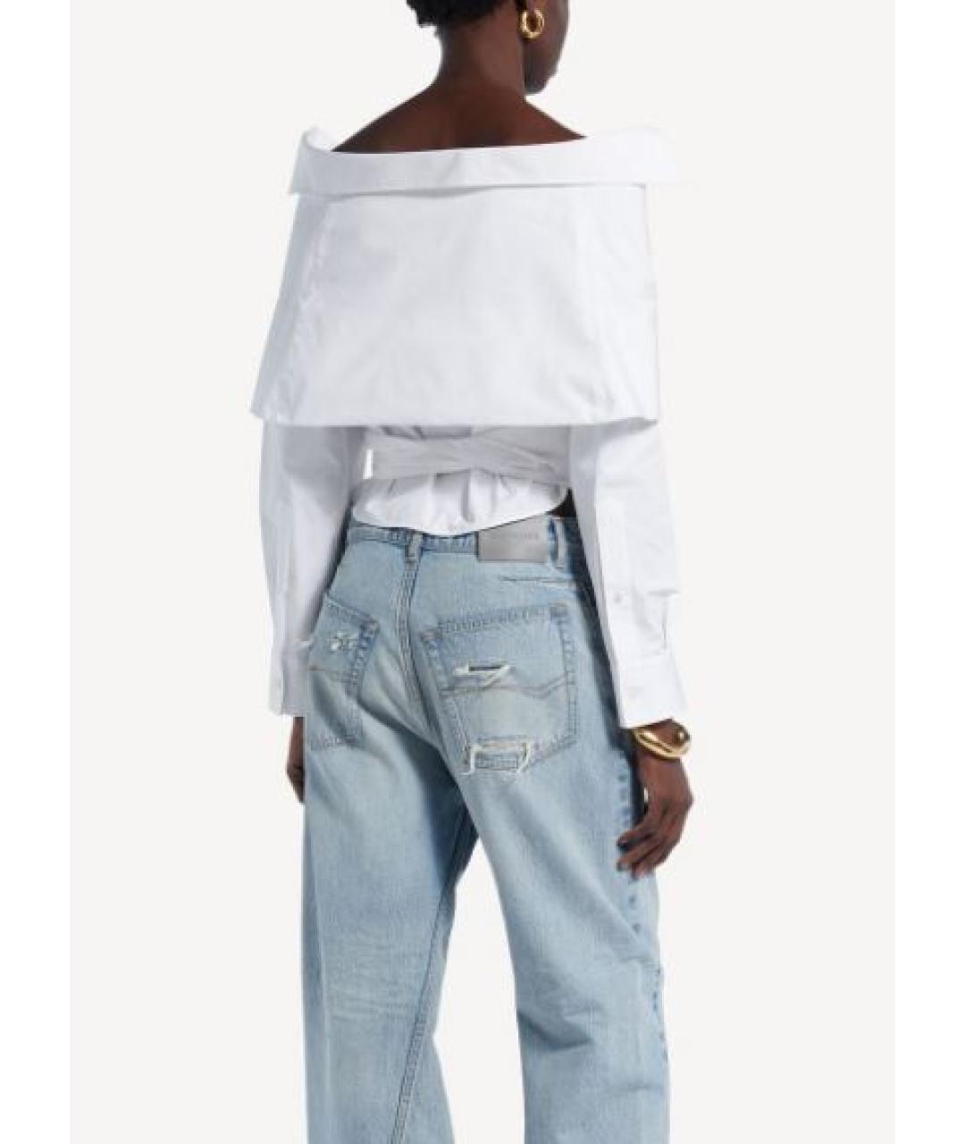 BALENCIAGA Белая хлопковая рубашка, фото 2