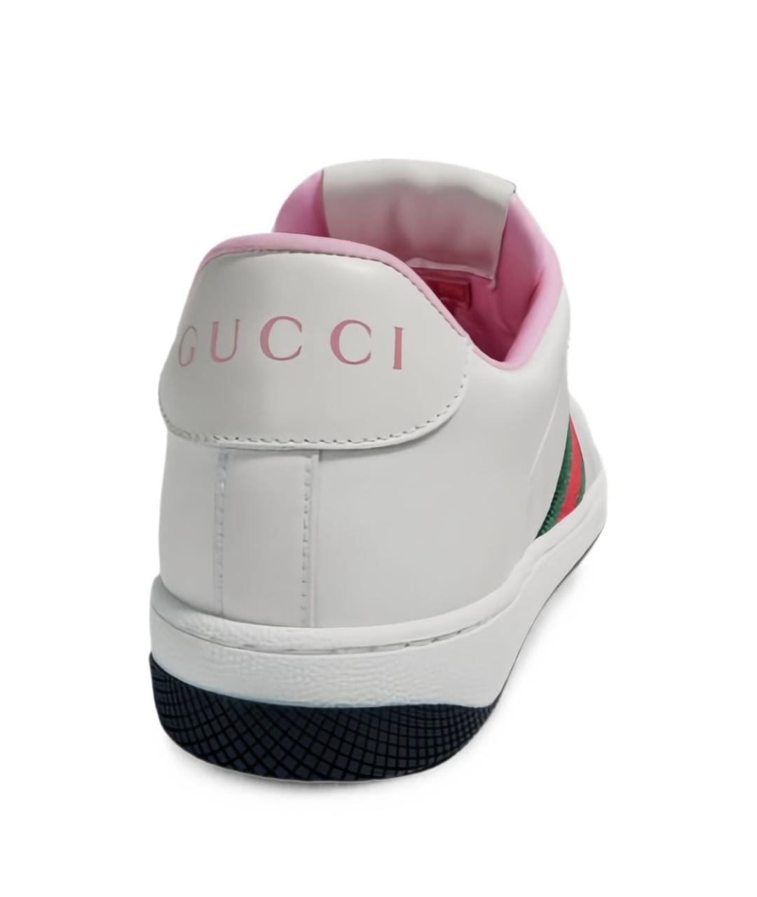 GUCCI Белые кроссовки, фото 4