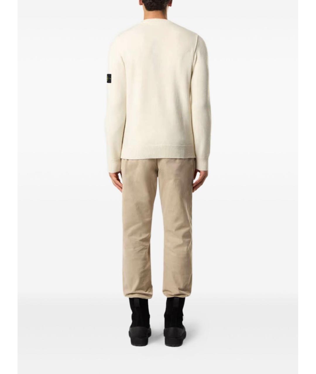 STONE ISLAND Белый джемпер / свитер, фото 4