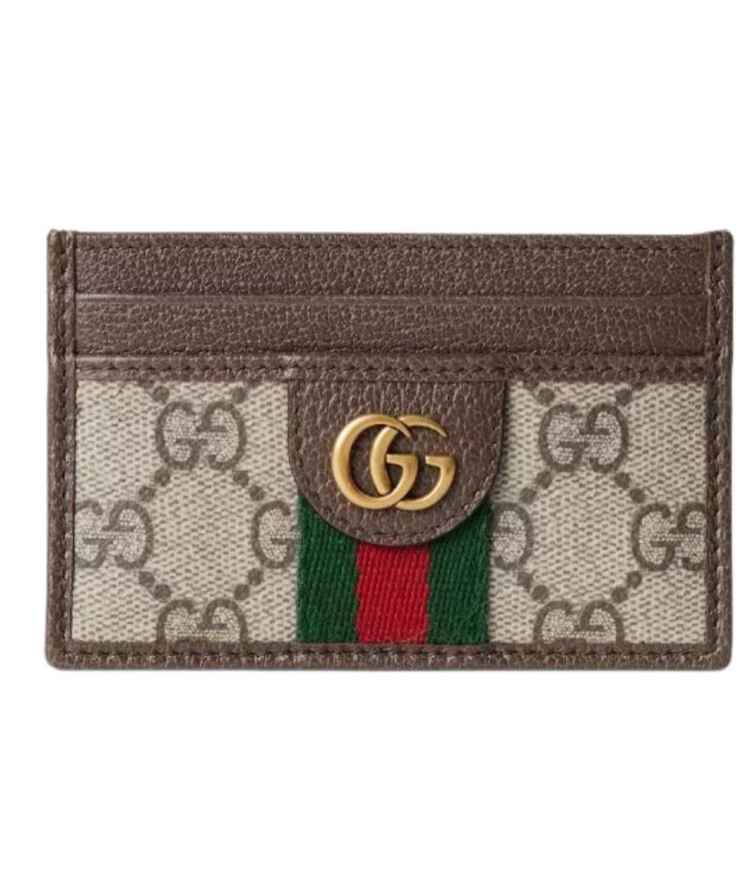 GUCCI Коричневый кардхолдер, фото 1
