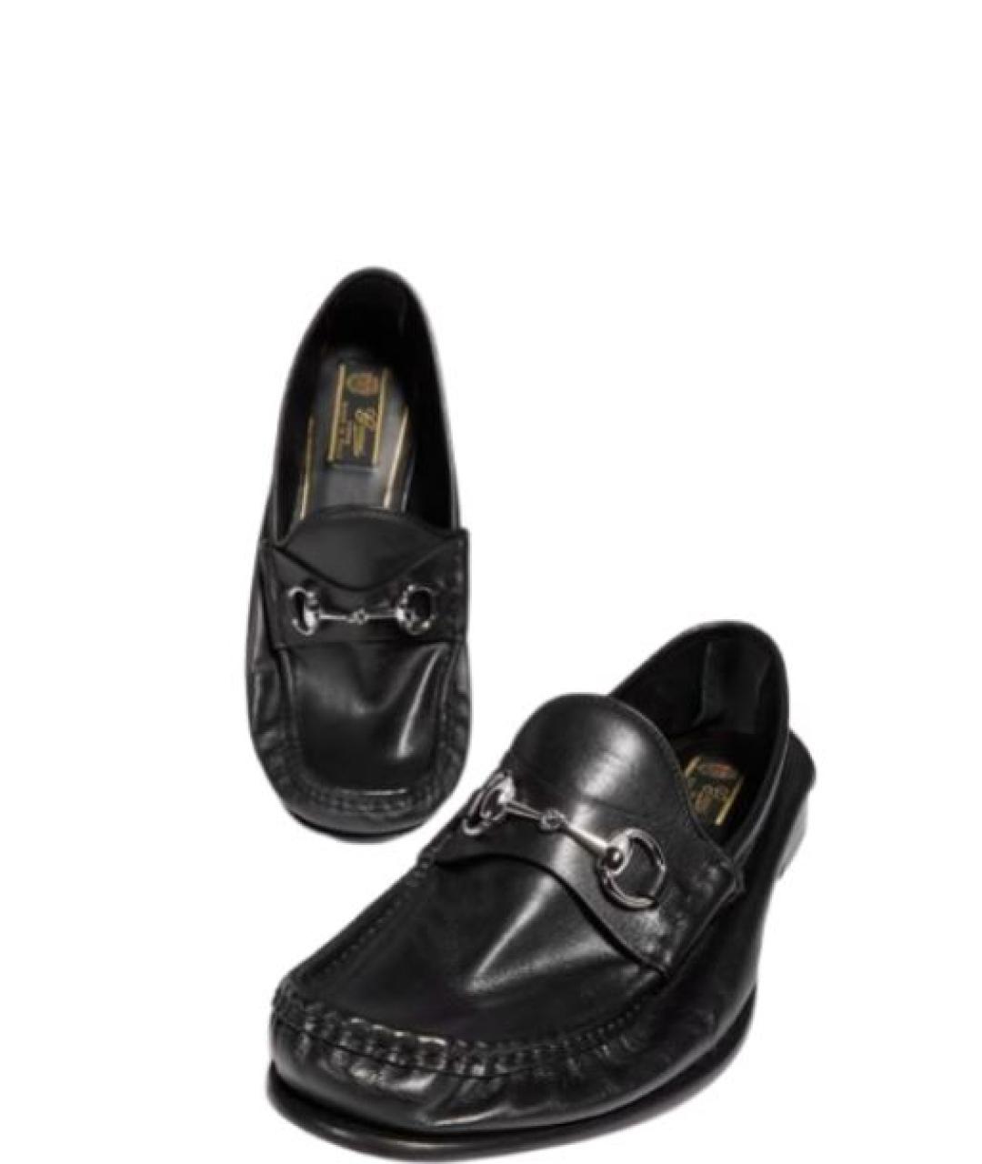 GUCCI Черные кожаные лоферы, фото 2