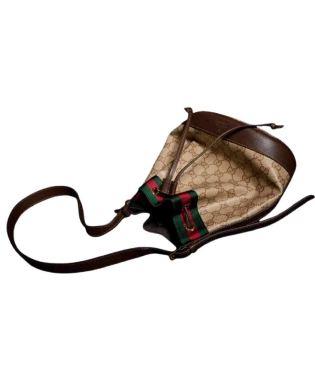 GUCCI Бежевая канва сумка тоут, фото 2