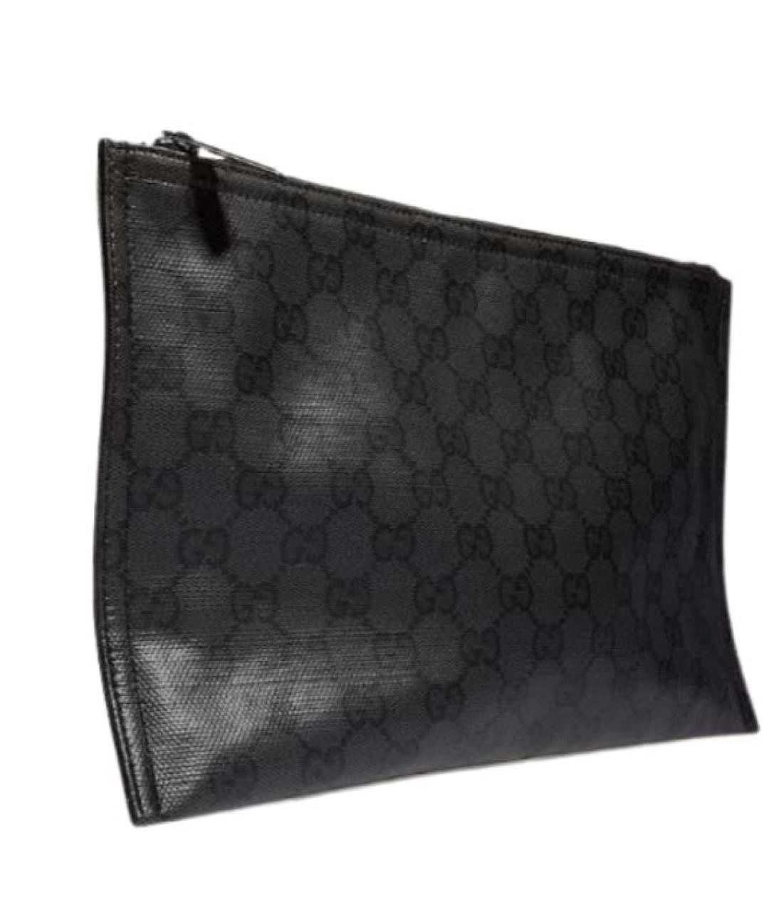GUCCI Черный полиуретановый кошелек, фото 2