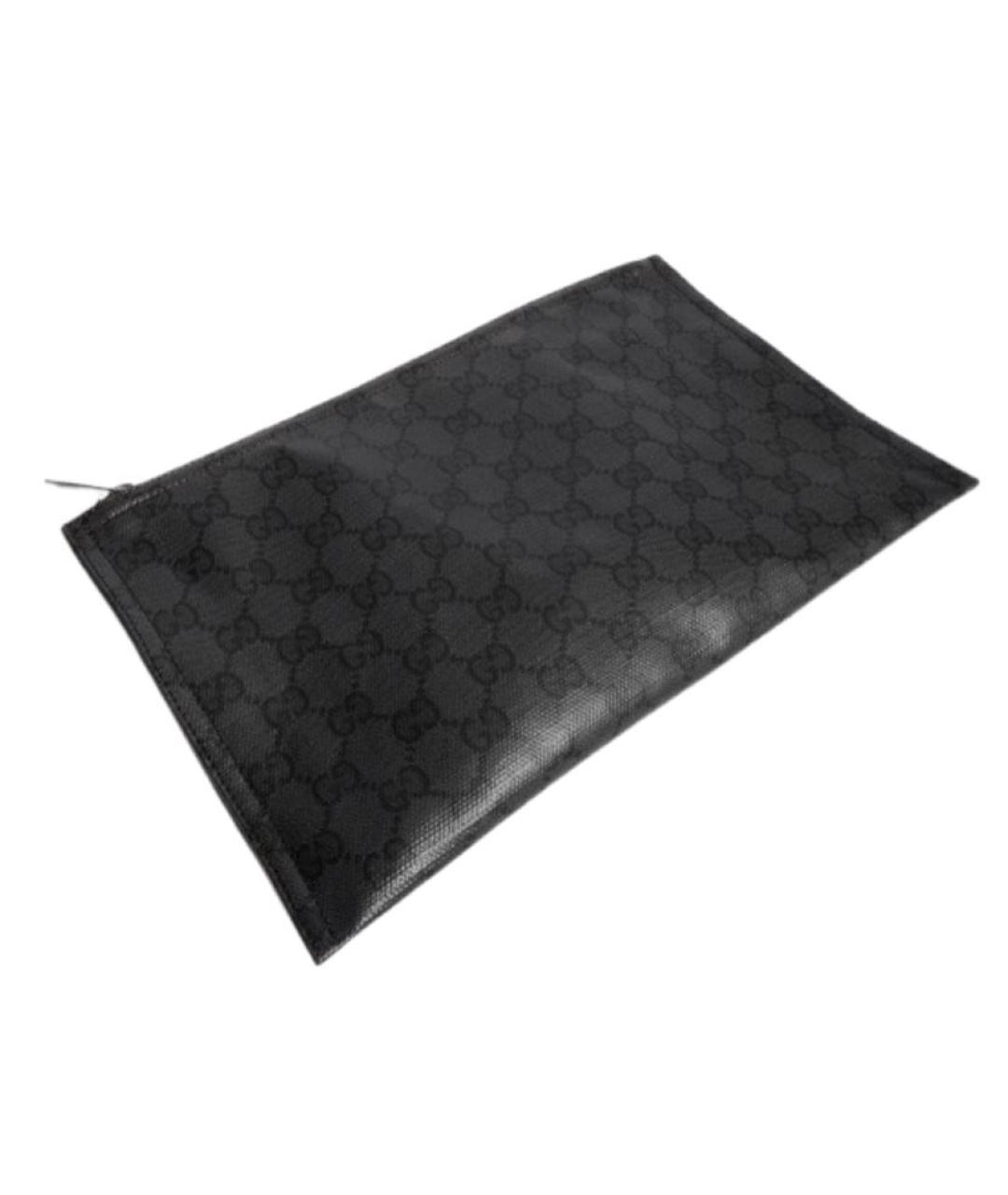 GUCCI Черный полиуретановый кошелек, фото 1