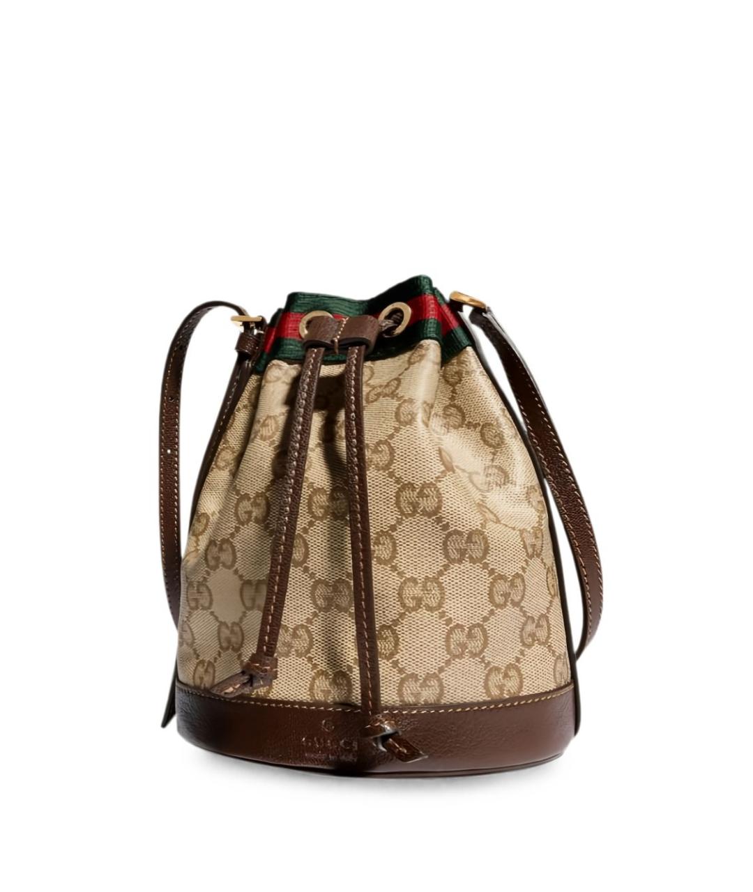 GUCCI Бежевая канва сумка тоут, фото 4