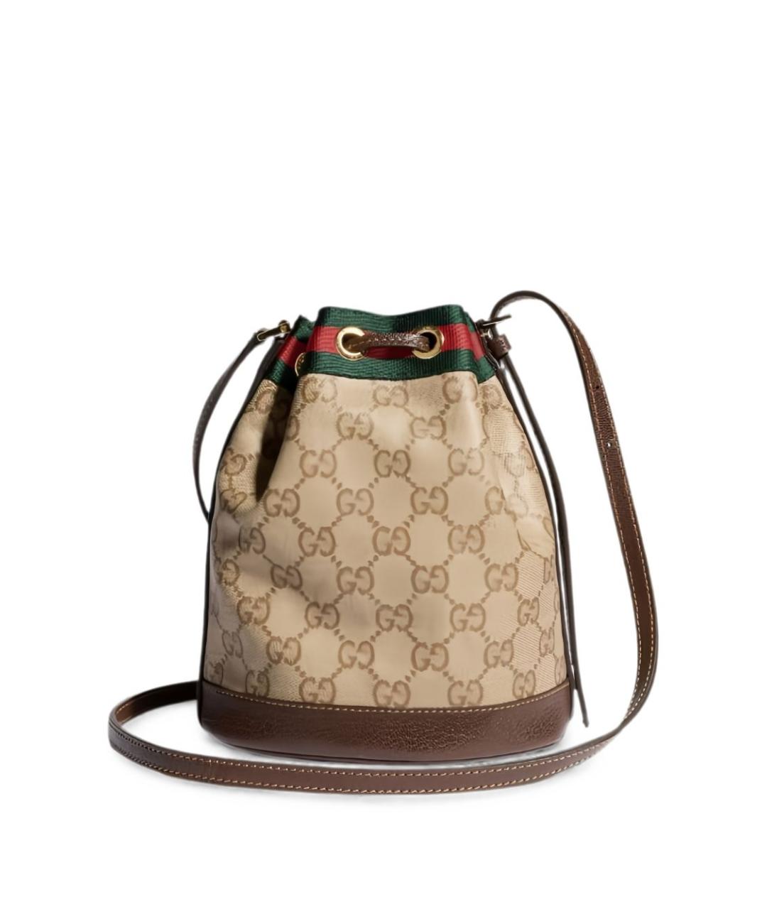 GUCCI Бежевая канва сумка тоут, фото 3