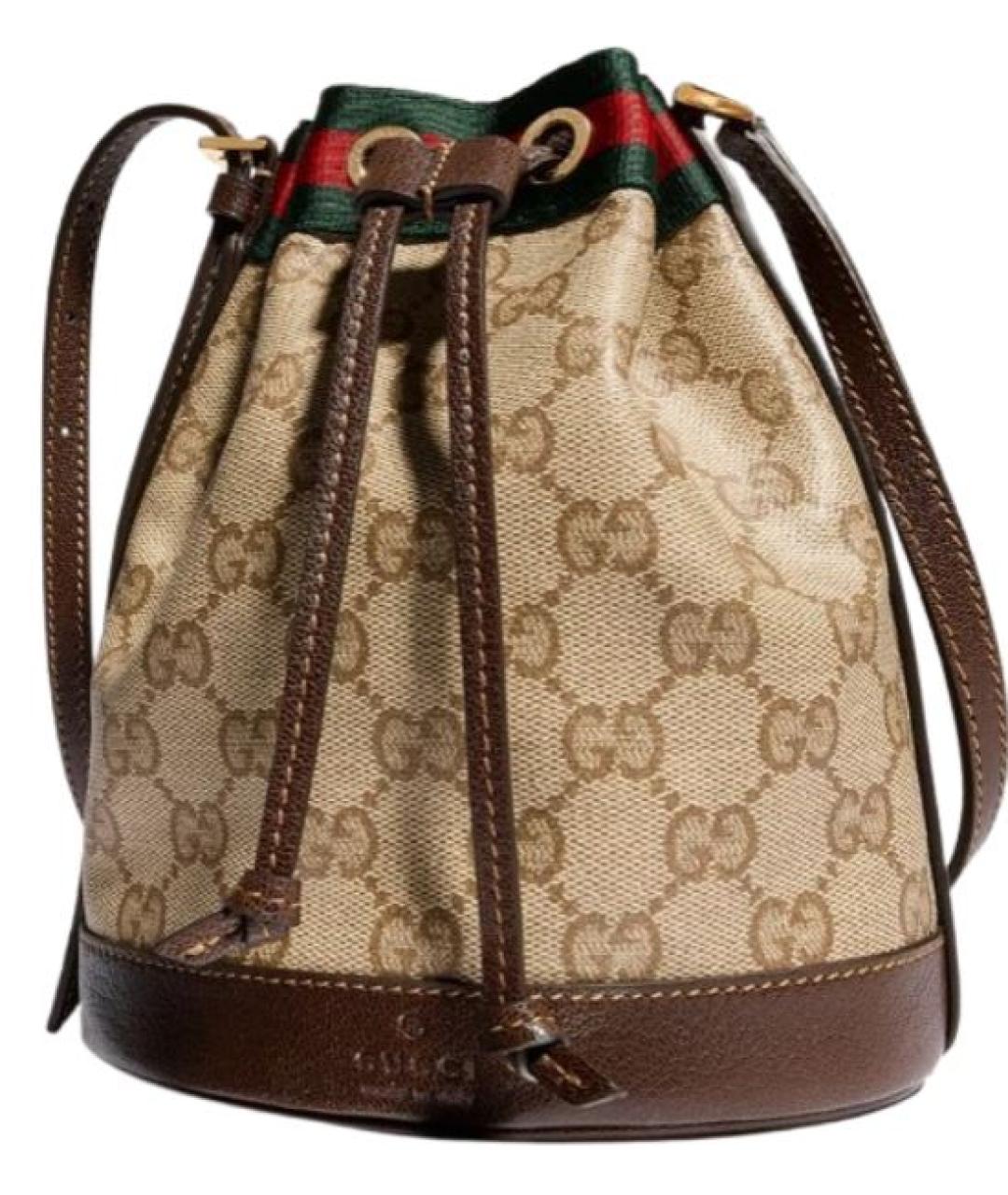 GUCCI Бежевая канва сумка тоут, фото 2