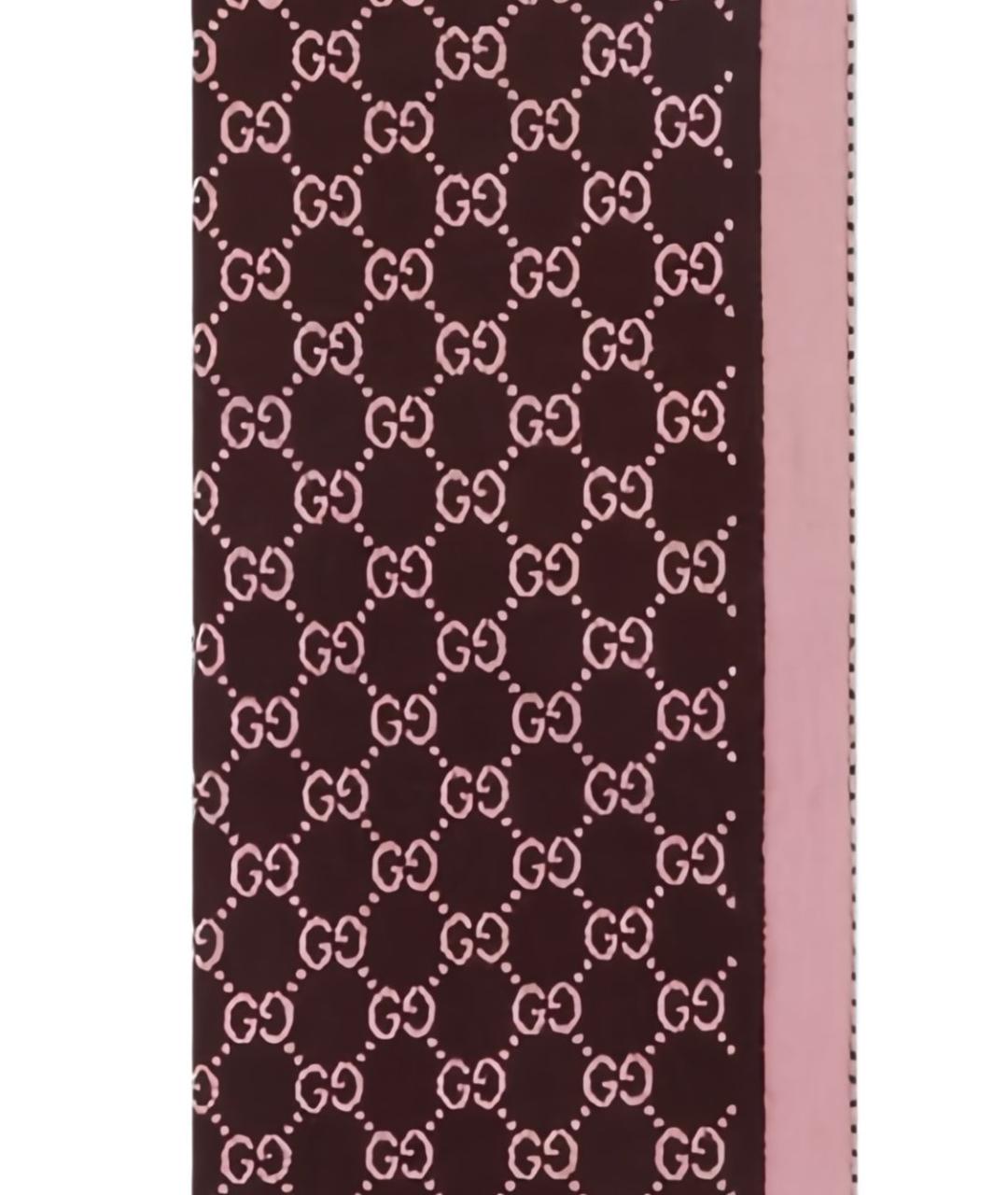 GUCCI Коричневый шарф, фото 4