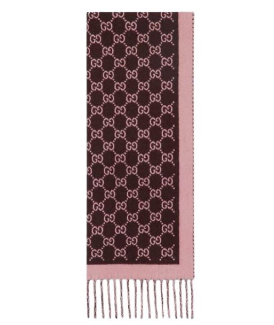 GUCCI Коричневый шарф, фото 1