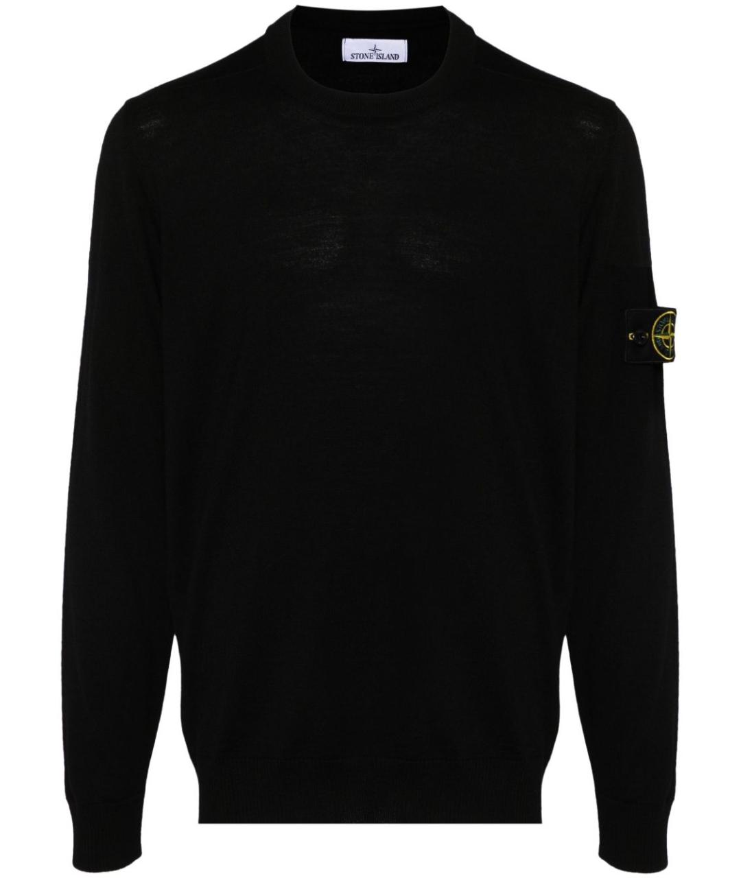 STONE ISLAND Черный джемпер / свитер, фото 7