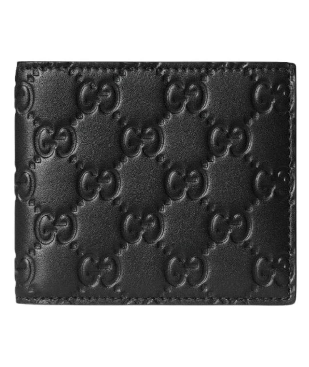 GUCCI Черный кожаный кошелек, фото 1